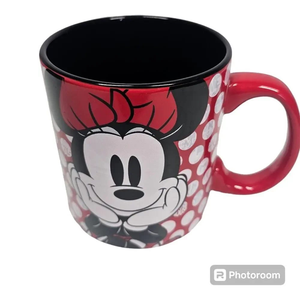 Disney Minnie Mouse Red White Polka Dots 20 Ounce Coffee Mug